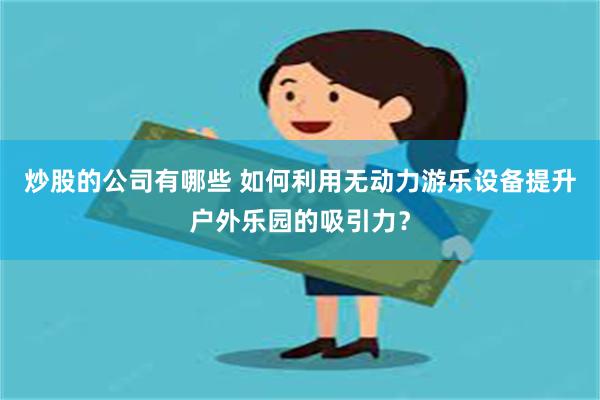 炒股的公司有哪些 如何利用无动力游乐设备提升户外乐园的吸引力？